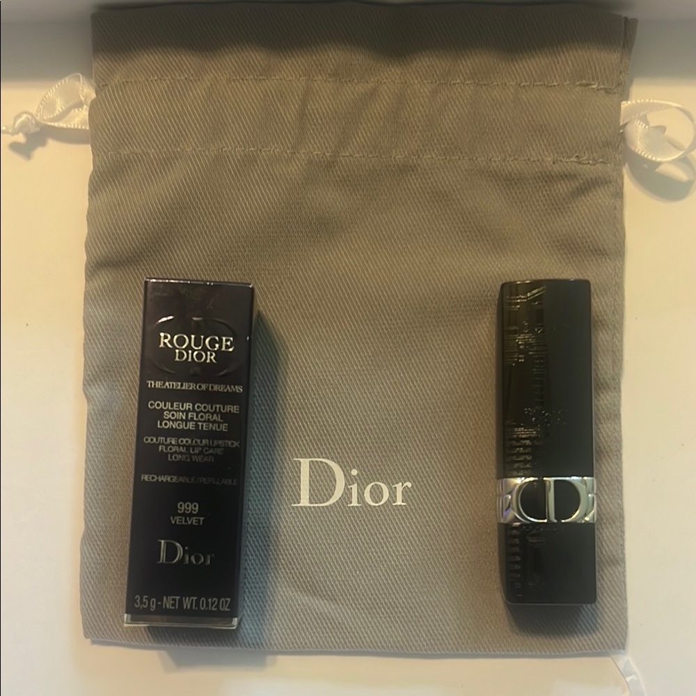 One Dior Rouge Lipstick in Bold Velvet Red